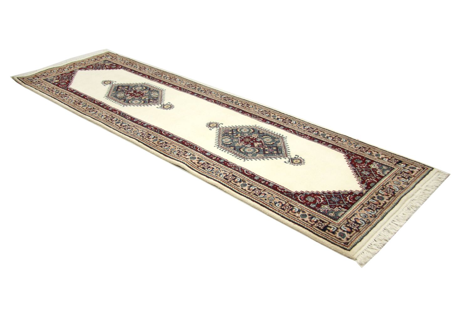 Løber Persisk tæppe - Bijar - 263 x 77 cm - beige