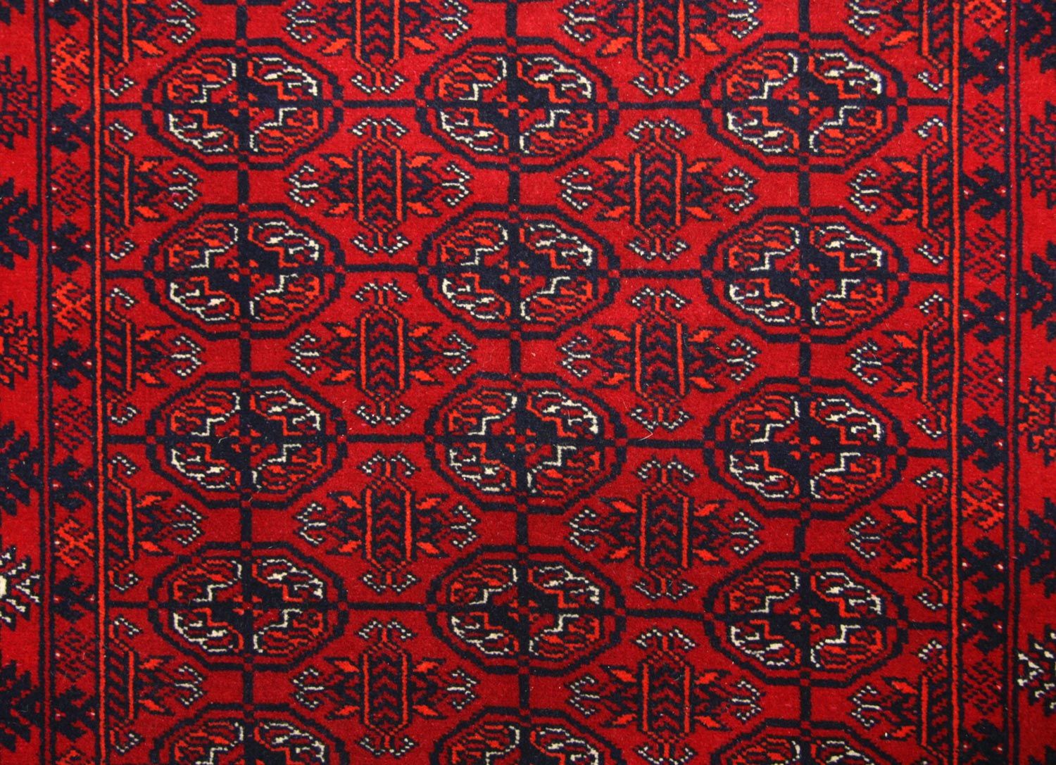 Løber Afghansk tæppe - Bukhara - 290 x 81 cm - rød