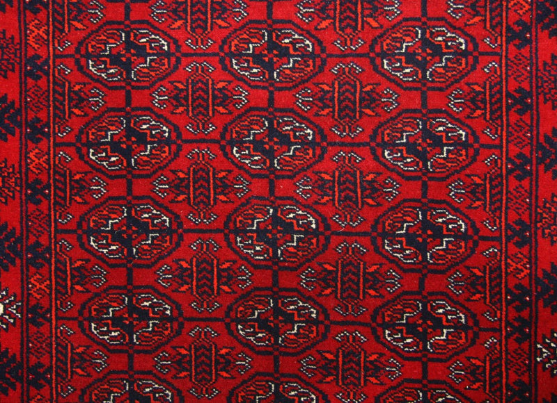 Løber Afghansk tæppe - Bukhara - 290 x 81 cm - rød