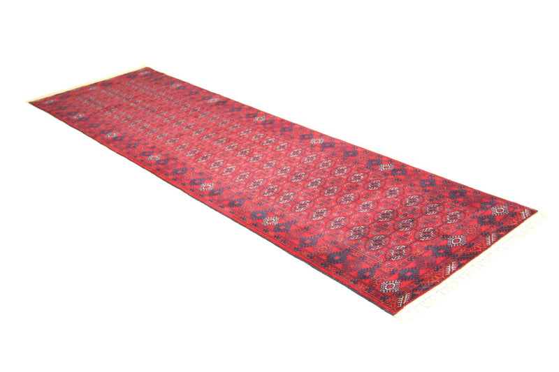Løber Afghansk tæppe - Bukhara - 290 x 81 cm - rød