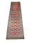 Løber Pakistan Tæppe - 343 x 76 cm - rød