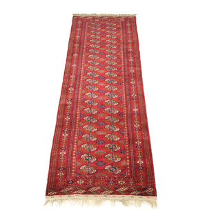 Løber Afghansk tæppe - Bukhara - 285 x 88 cm - rød