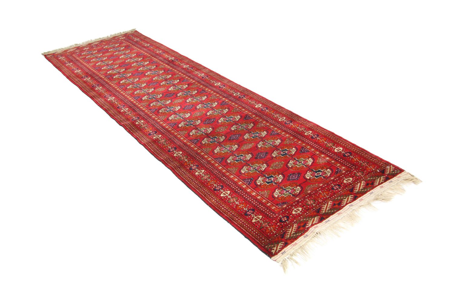 Løber Afghansk tæppe - Bukhara - 285 x 88 cm - rød