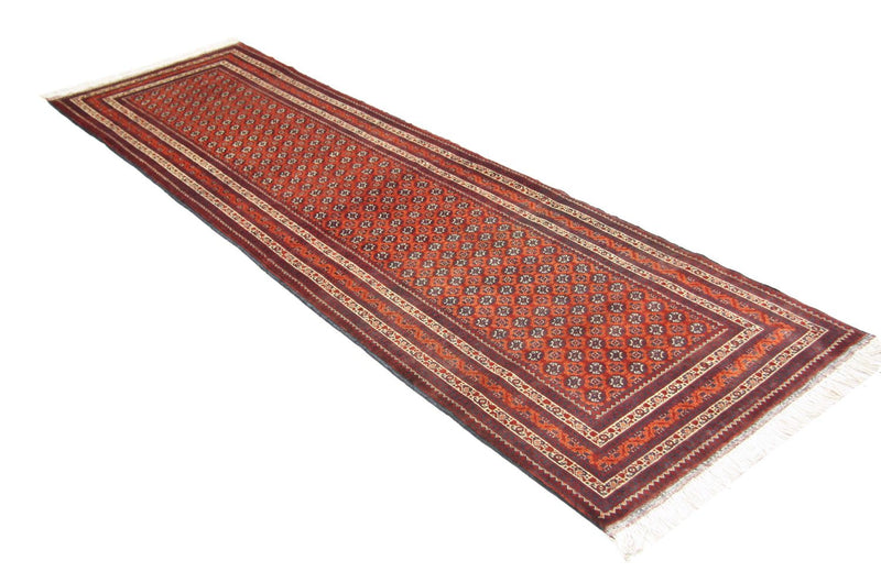 Løber Afghansk tæppe - Bukhara - 290 x 89 cm - rød