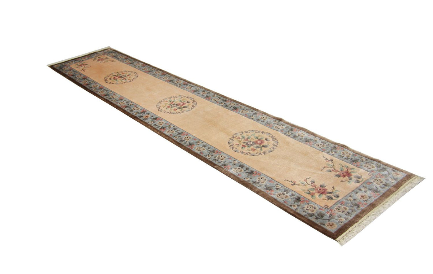 Kinesisk silke Tæppe 337x70cm - Orientalsk tæppe