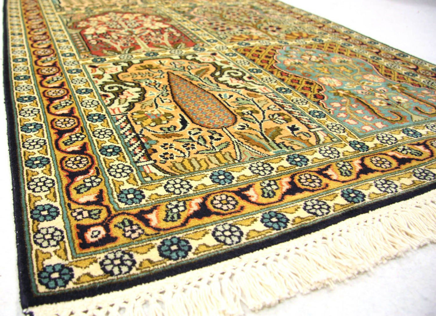 Kashmirsilke Tæppe 298x82cm - Orientalsk tæppe