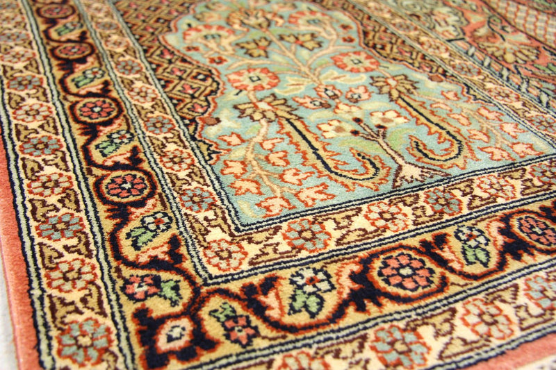Løber Silketæppe - Kashmir Silk - 307 x 78 cm - flerfarvet