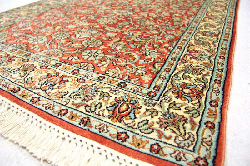 Løber Silketæppe - Kashmir Silk - 292 x 78 cm - orange