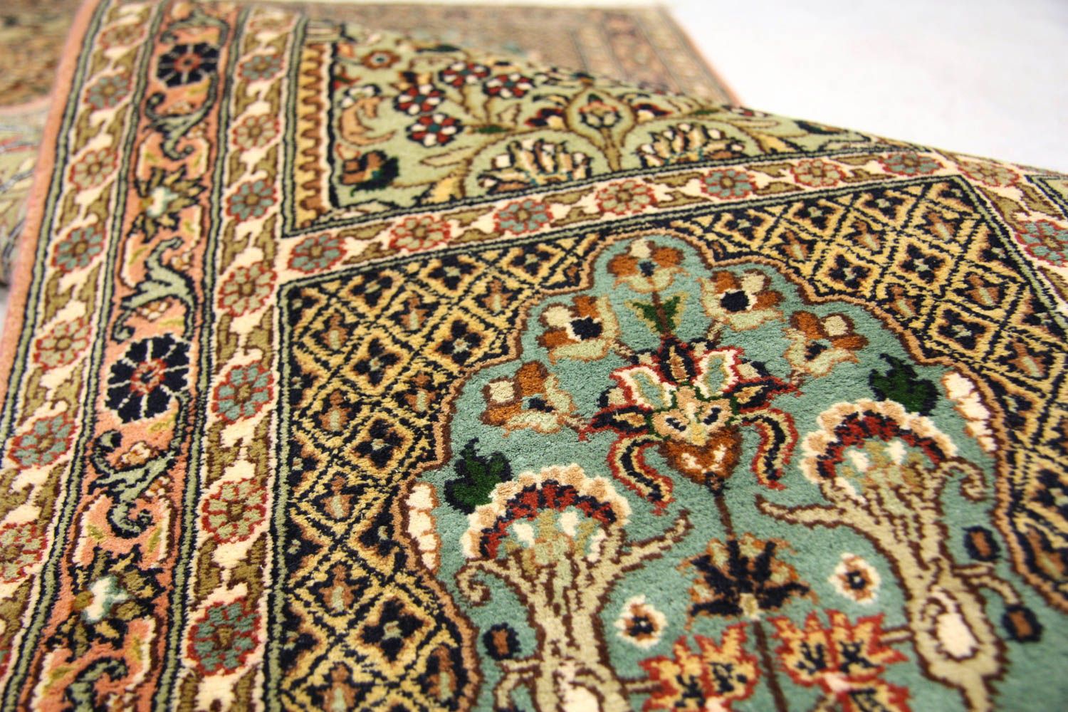 Løber Silketæppe - Kashmir Silk - 183 x 77 cm - brun