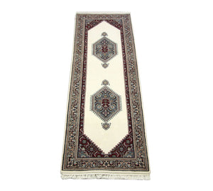 Løber Orientalsk tæppe - 247 x 76 cm - beige