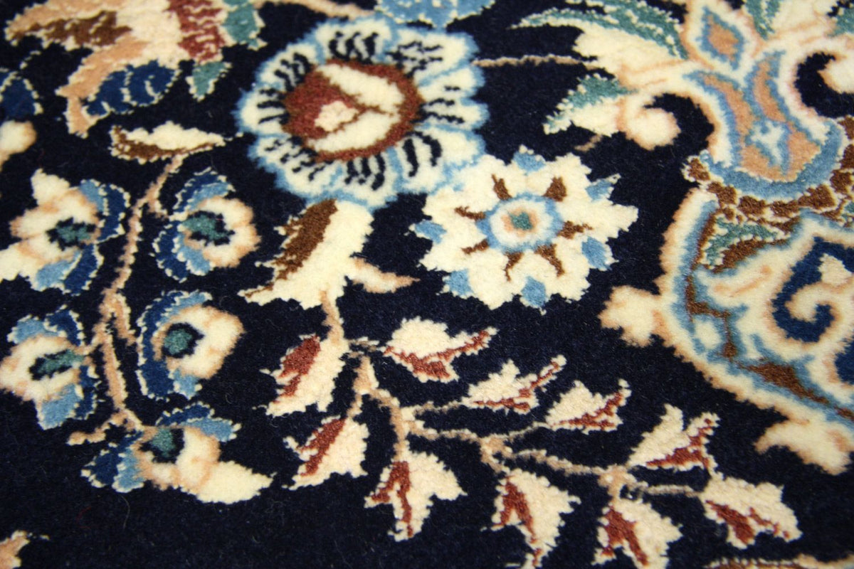 Persisk tæppe - Nain - 75 x 50 cm - blå