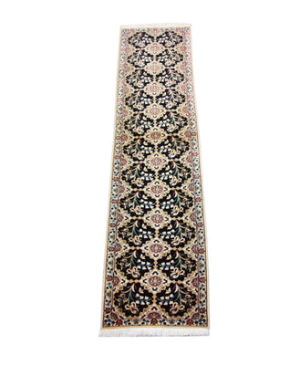 Løber Persisk tæppe - Nain - Premium - 203 x 48 cm - blå