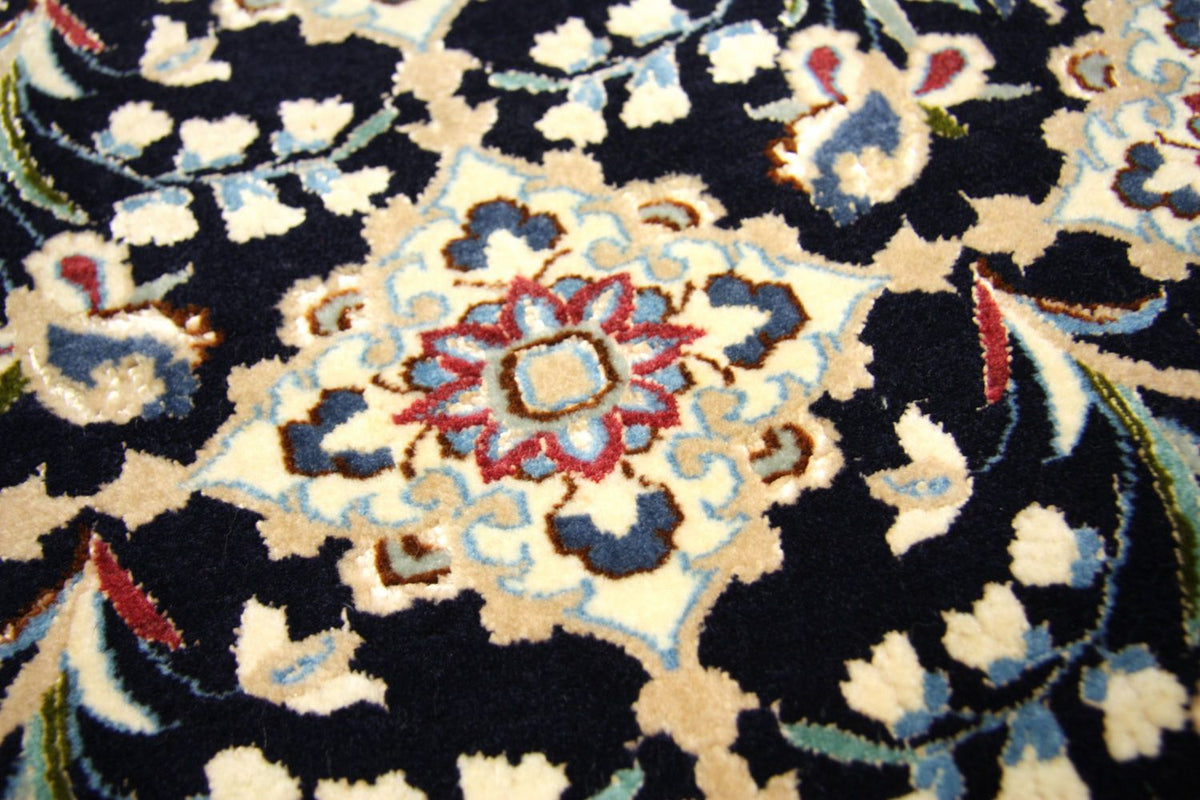 Løber Persisk tæppe - Nain - Premium - 203 x 48 cm - blå