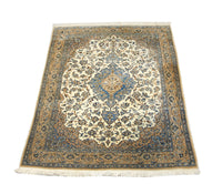 Persisk tæppe - Nain - Premium - 190 x 127 cm - naturlig hvid