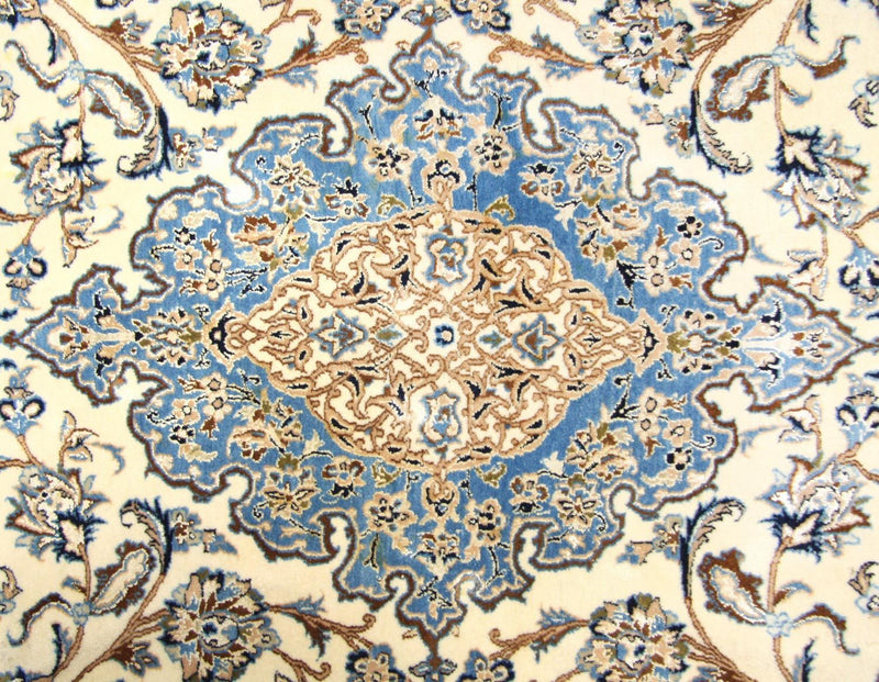 Persisk tæppe - Nain - Premium - 190 x 127 cm - naturlig hvid