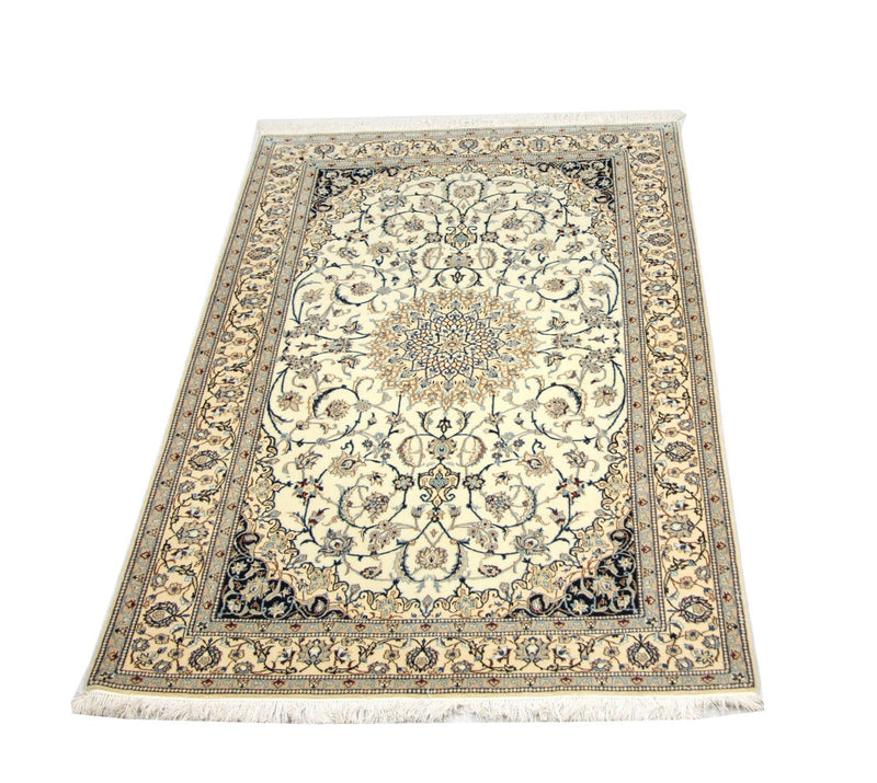 Persisk tæppe - Nain - Premium - 205 x 125 cm - naturlig hvid
