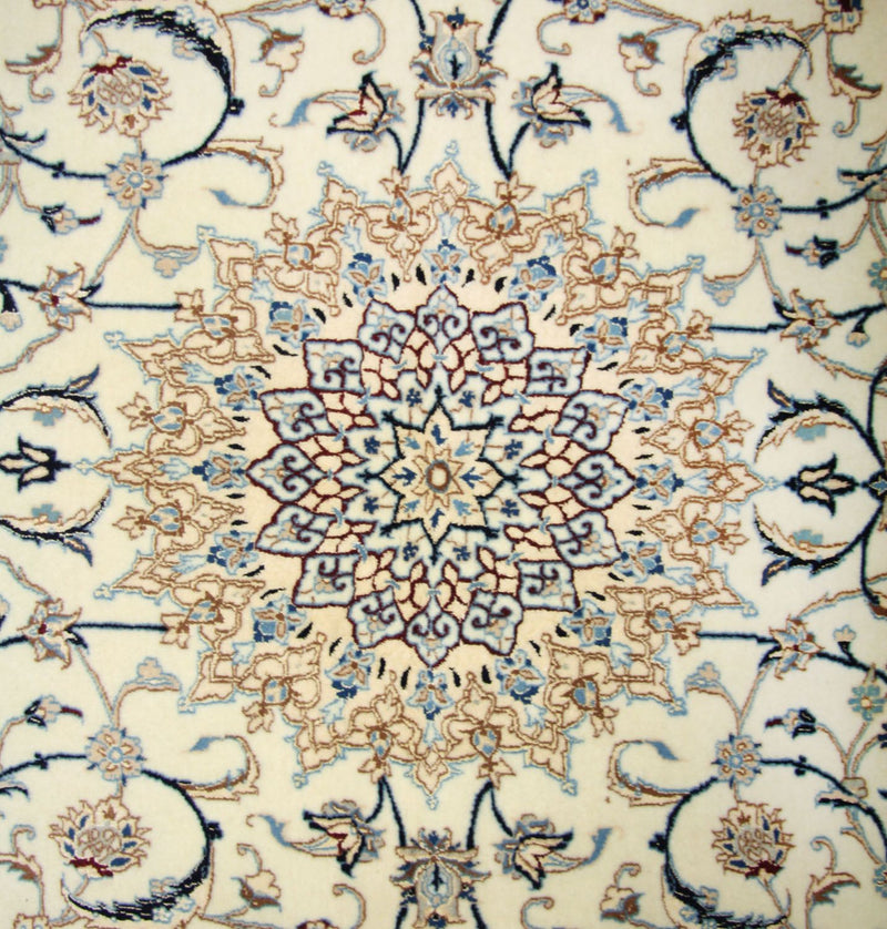 Persisk tæppe - Nain - Premium - 205 x 125 cm - naturlig hvid