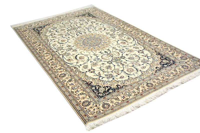 Persisk tæppe - Nain - Premium - 205 x 125 cm - naturlig hvid