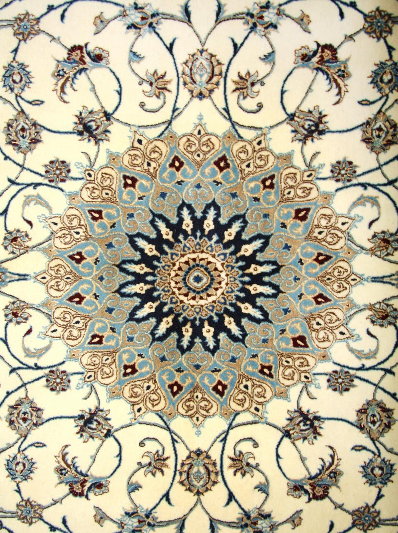 Persisk tæppe - Nain - Premium - 205 x 125 cm - naturlig hvid