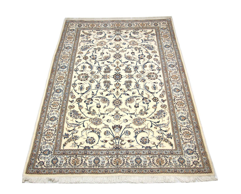Persisk tæppe - Nain - Premium - 253 x 165 cm - naturlig hvid