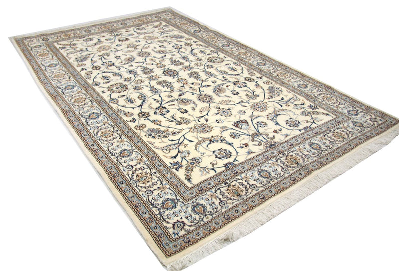 Persisk tæppe - Nain - Premium - 253 x 165 cm - naturlig hvid