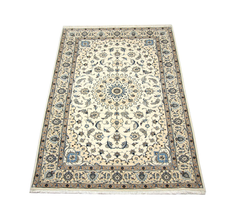 Persisk tæppe - Nain - Premium - 212 x 135 cm - naturlig hvid