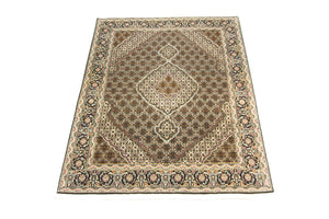 Persisk tæppe - Tabriz - 202 x 152 cm - brun