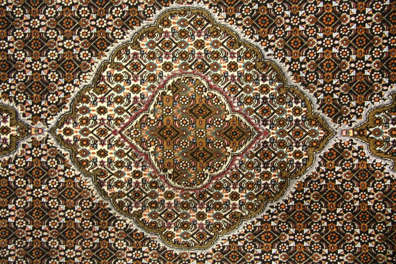 Persisk tæppe - Tabriz - 202 x 152 cm - brun