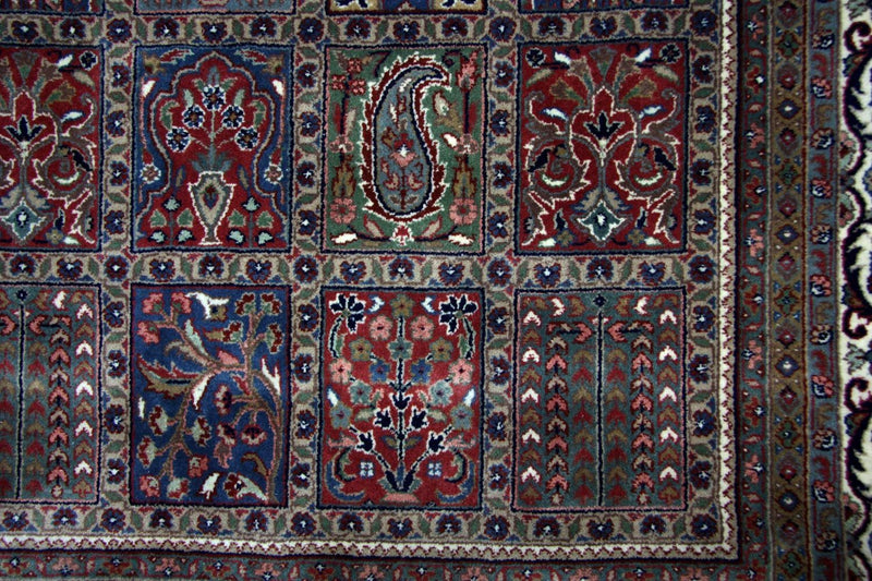 Persisk tæppe - Bijar - 296 x 199 cm - blå