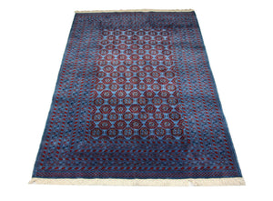 Afghansk tæppe - Bukhara - 286 x 198 cm - blå
