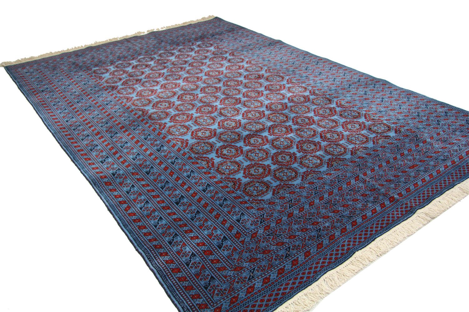 Afghansk tæppe - Bukhara - 286 x 198 cm - blå