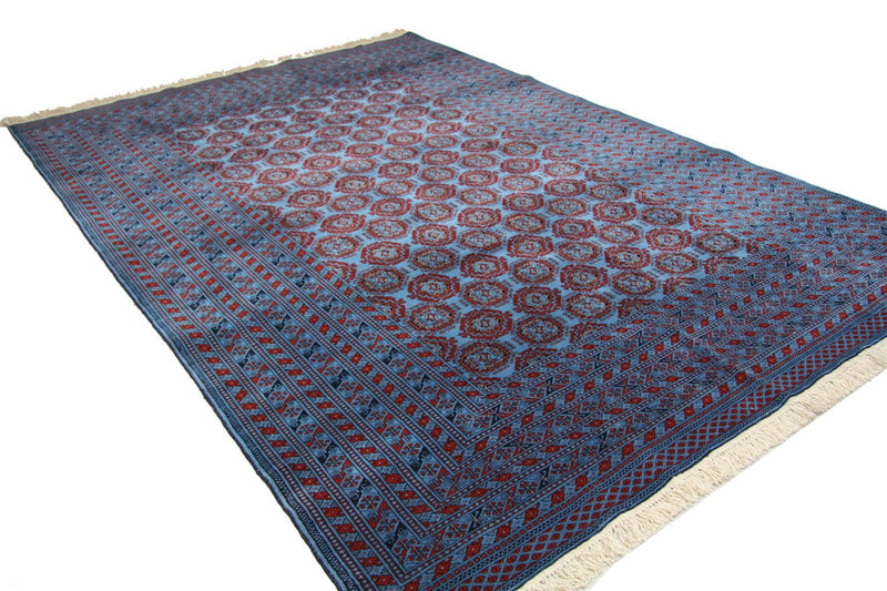 Afghansk tæppe - Bukhara - 286 x 198 cm - blå