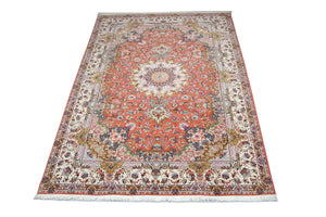 Persisk tæppe - Tabriz - Royal - 302 x 202 cm - orange