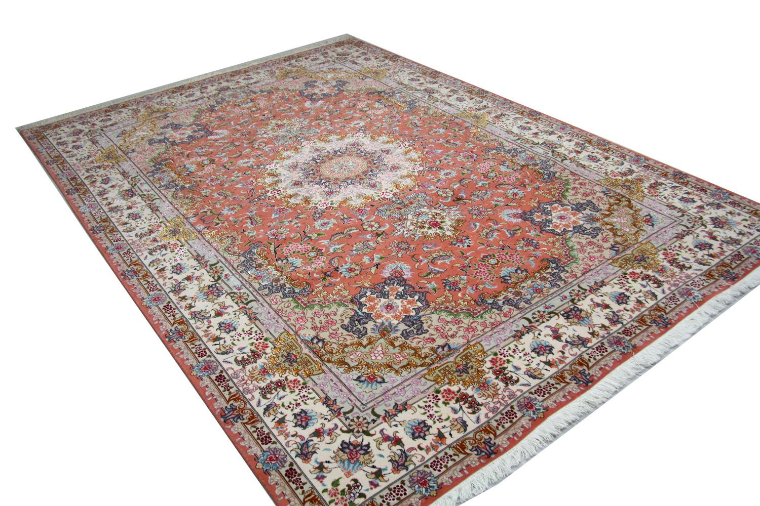 Persisk tæppe - Tabriz - Royal - 302 x 202 cm - orange