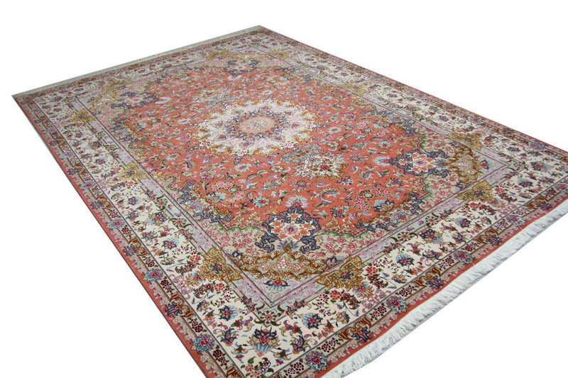 Persisk tæppe - Tabriz - Royal - 302 x 202 cm - orange