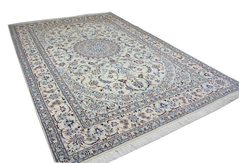 Persisk tæppe - Nain - Premium - 300 x 200 cm - blå