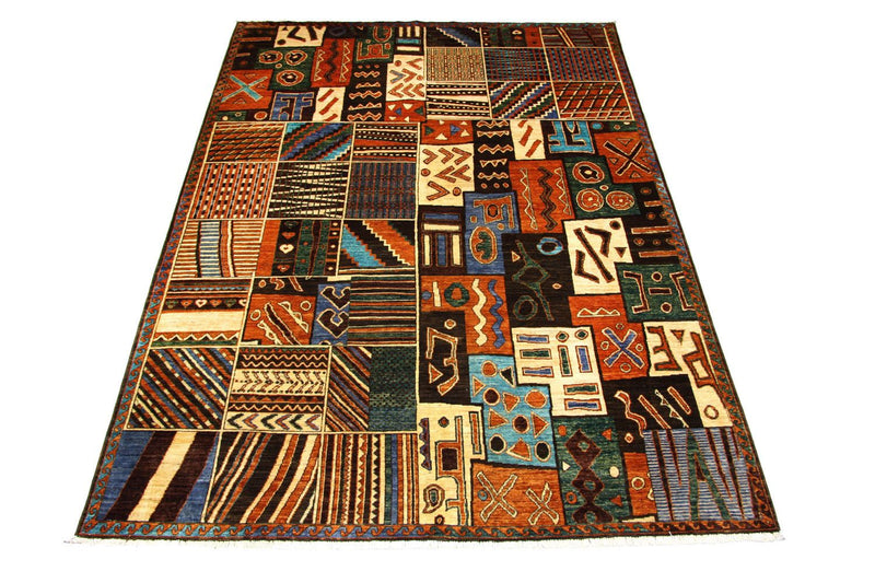 Afghansk tæppe - 305 x 220 cm - flerfarvet