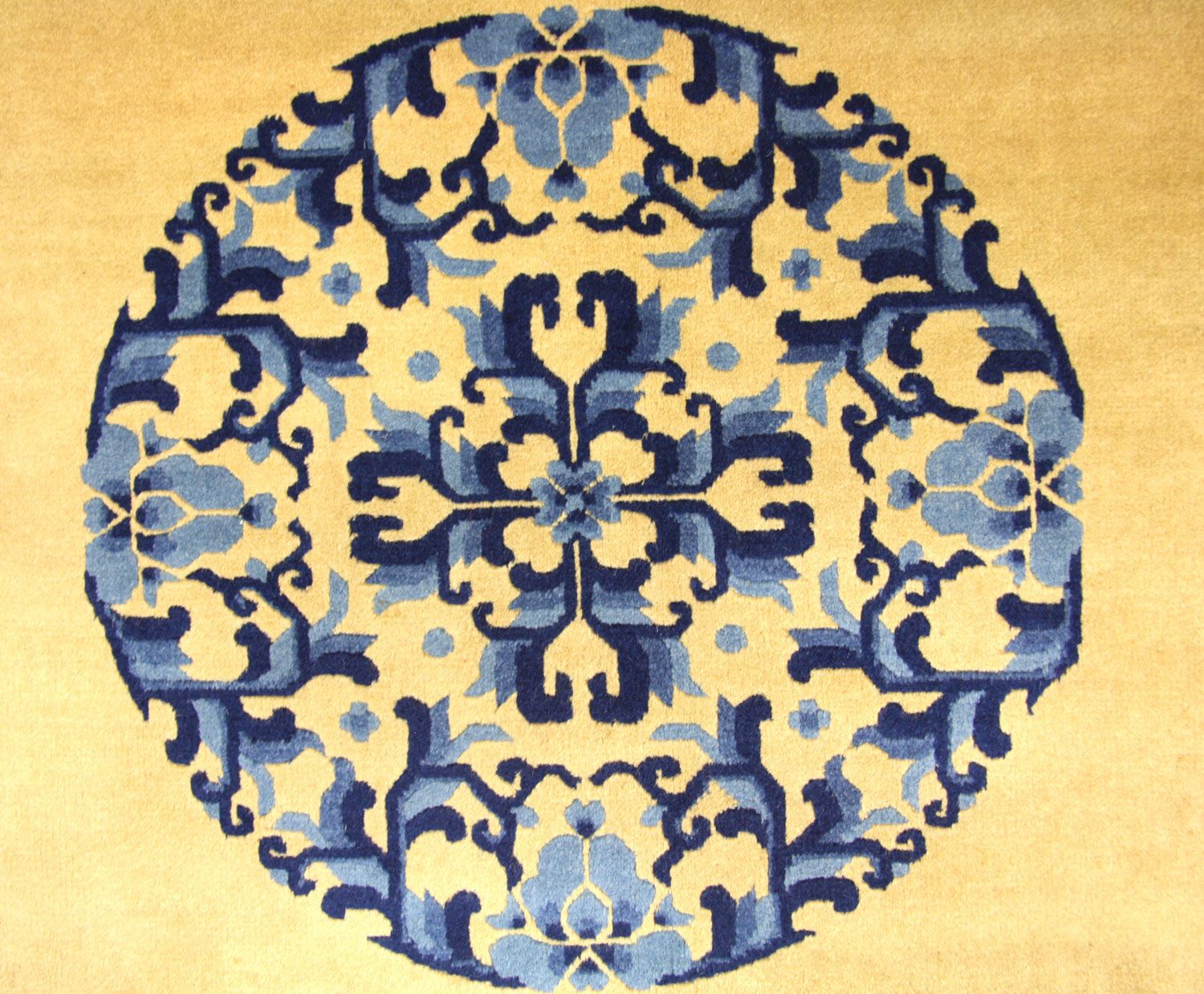 Kina Tæppe - 305 x 213 cm - guld