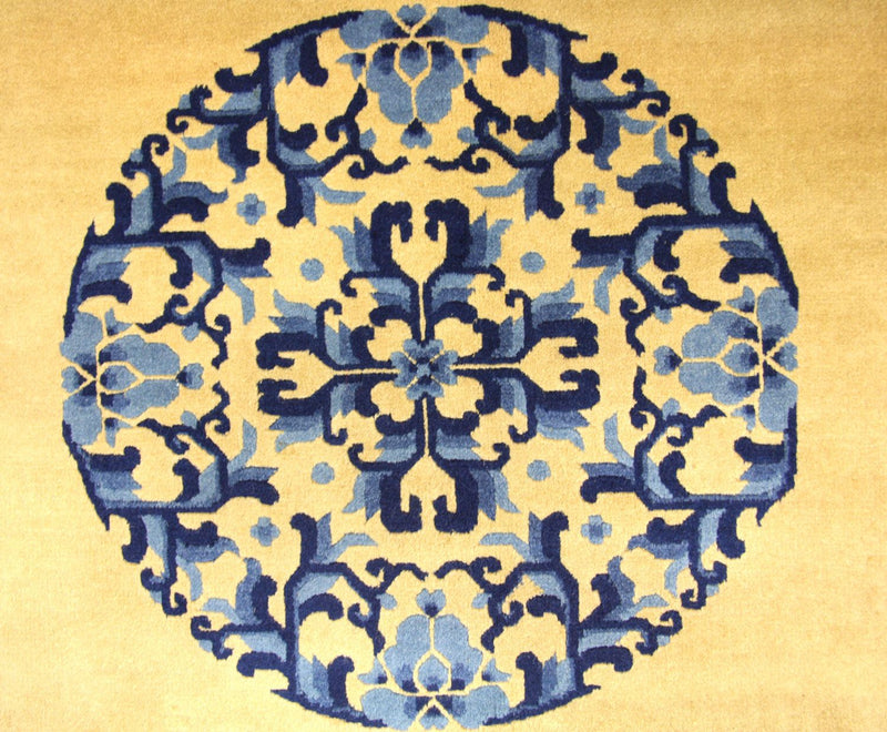 Kina Tæppe - 305 x 213 cm - guld