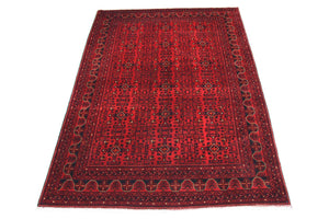 Afghansk tæppe - Kunduz - 290 x 207 cm - rød