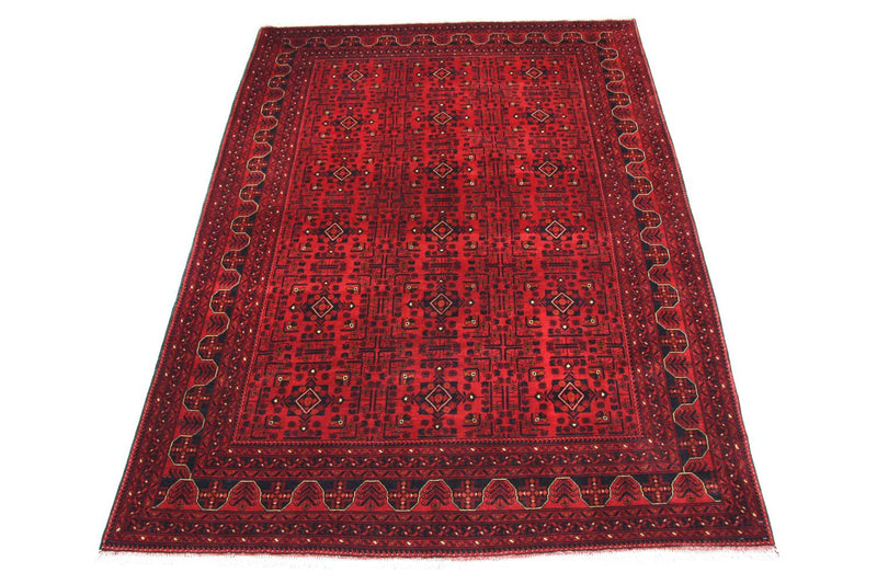 Afghansk tæppe - Kunduz - 290 x 207 cm - rød