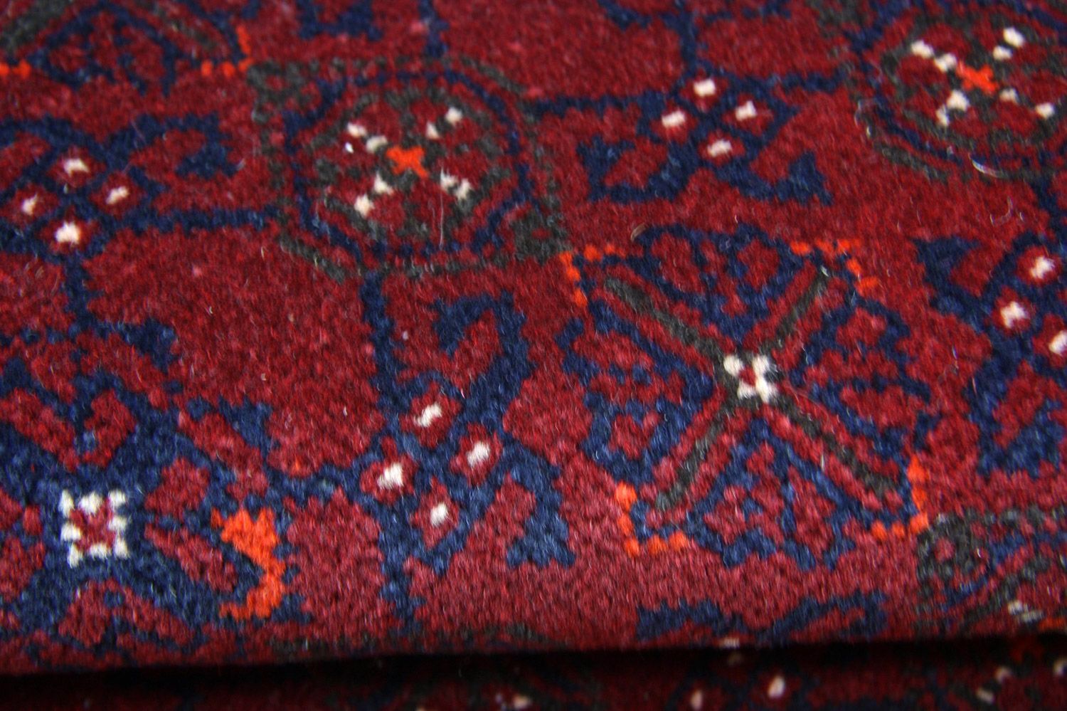 Afghansk tæppe - 288 x 193 cm - rød