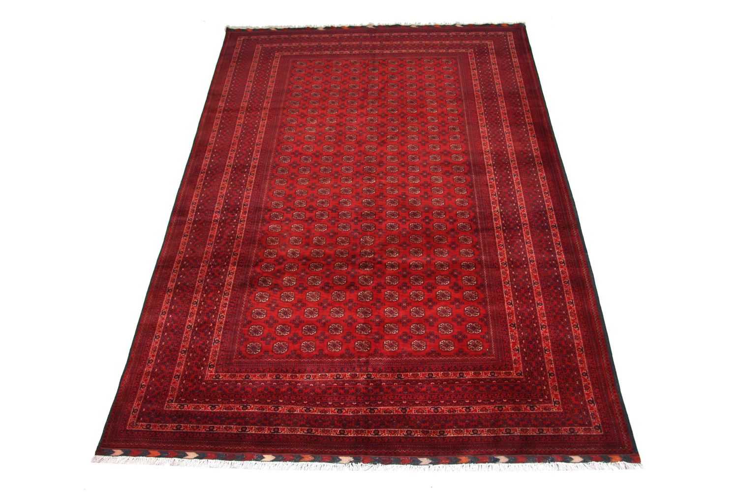 Afghansk tæppe - Bukhara - 293 x 192 cm - rød