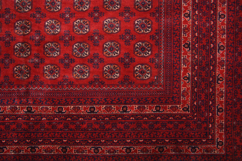 Afghansk tæppe - Bukhara - 293 x 192 cm - rød