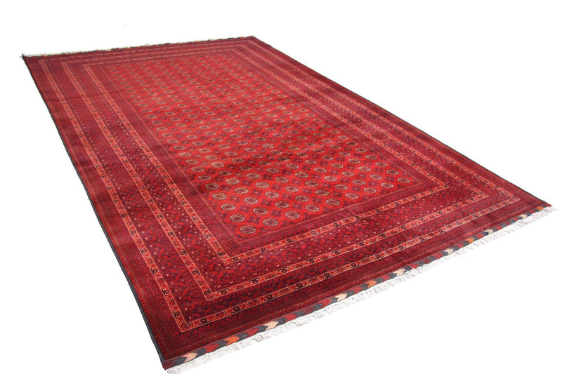 Afghansk tæppe - Bukhara - 293 x 192 cm - rød