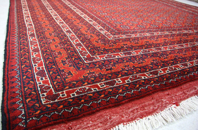 Afghansk tæppe - Bukhara - 296 x 191 cm - rød
