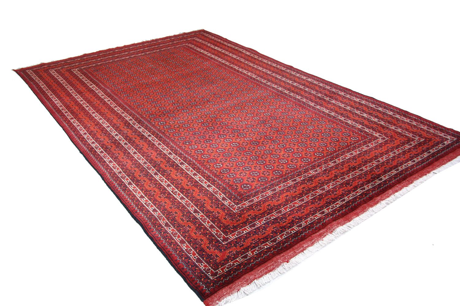 Afghansk tæppe - Bukhara - 296 x 191 cm - rød