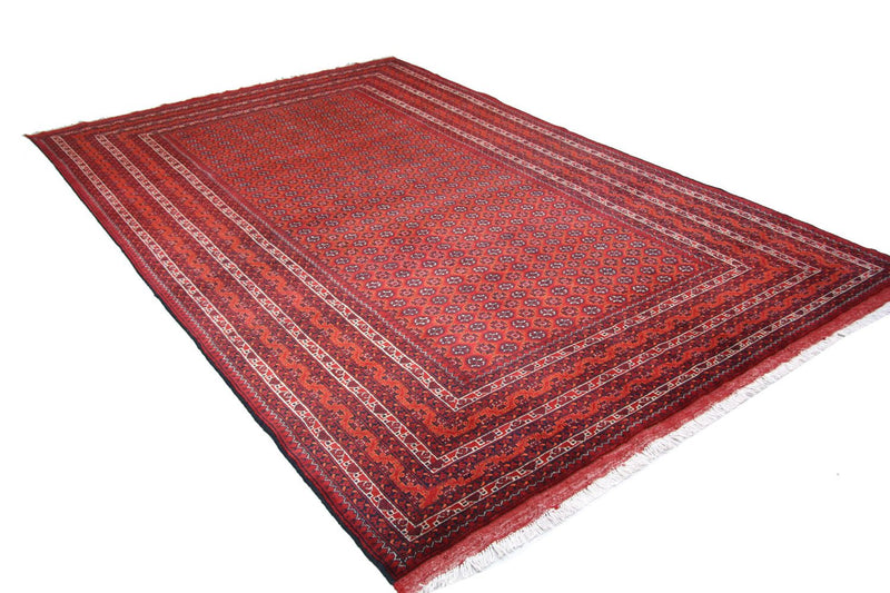 Afghansk tæppe - Bukhara - 296 x 191 cm - rød