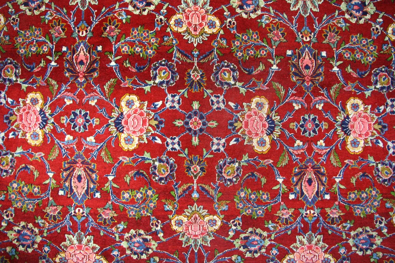 Persisk tæppe - Keshan - 296 x 210 cm - rød