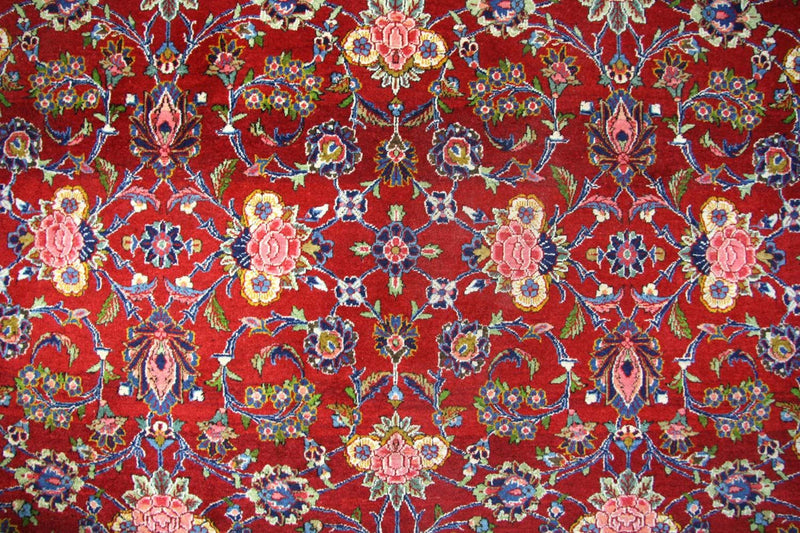 Persisk tæppe - Keshan - 296 x 210 cm - rød